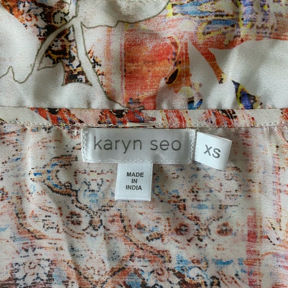 New Karyn Seo Silk Blend Open Front Kimono Jacket - Picture 13 of 15